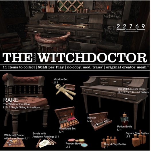 22769 - The Witchdoctors Chair - RARE