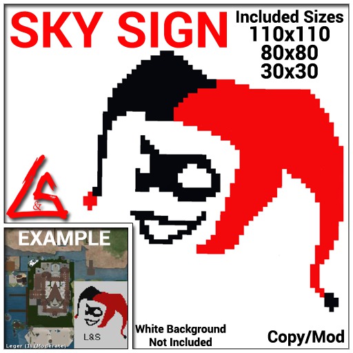 L&S - Misc - Harley Quinn Sky Sign