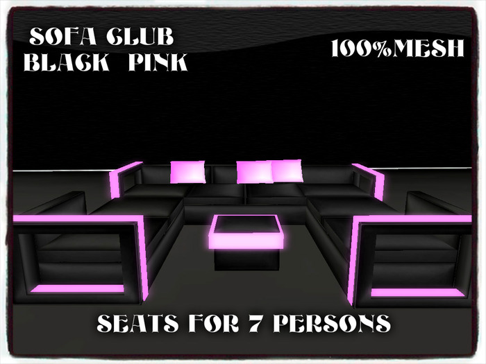 SOFA CLUB BLACK PINK