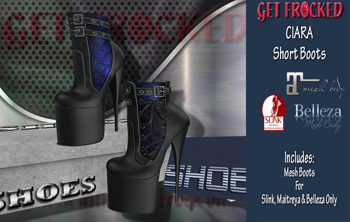 CIARA Short Boots - Blue