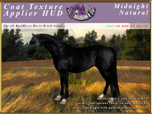 *E* RealHorse Coat Texture HUD [BOXED] Midnight Natural