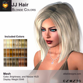 A&A JJ Hair Blonde Colors Pack. Womens mesh hairstyle