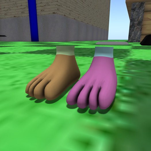 [.:LD:.] Rigged Cartoon Feet DEMO