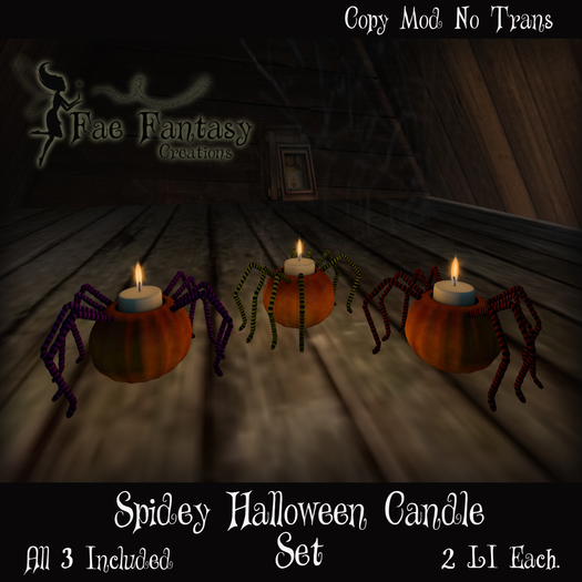 *(FFC)* Spidey Halloween Candle Set