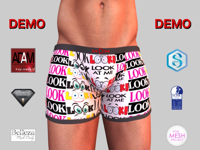 ><DUdEROOS>< Boxers Look Multi DEMO