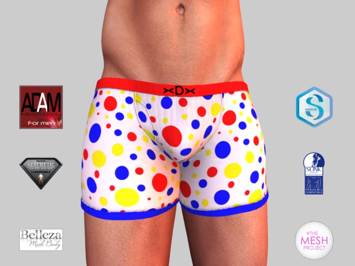 ><DUdEROOS>< Mens Boxers - WonderDots