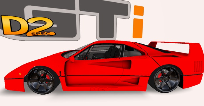 F40 (GTI) RED DRIFT CAR