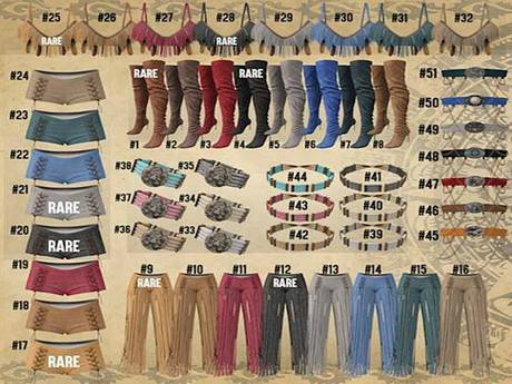 #09 - Addams - Zara Pants with Fringes - Slink Original - RARE