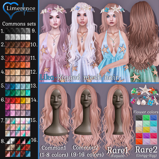 #6{Limerence} Lika hair(Common1)-Colour2