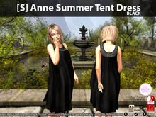 [S] Anne Summer Tent Dress Black