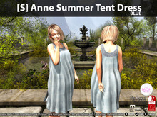 [S] Anne Summer Tent Dress Blue