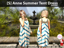 [S] Anne Summer Tent Dress Zigzag