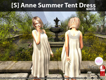 [S] Anne Summer Tent Dress White