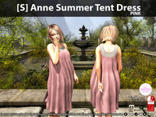 [S] Anne Summer Tent Dress Pink