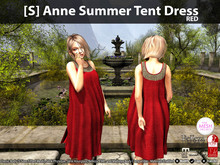 [S] Anne Summer Tent Dress Red