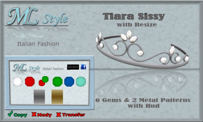 ! ML Style - Tiara Sissy w/resize&hud