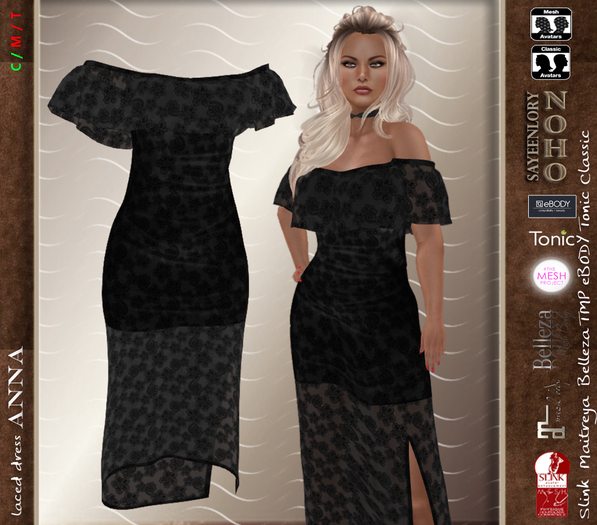 [NOHO] Anna Laced Dress black boxed