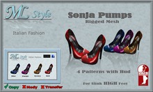 ! ML Style-Sonja Pumps w/Hud-SlinkHighFeet - DEMO BOX (WearMe)