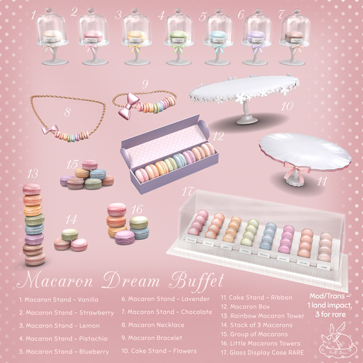 +Half-Deer+ Macaron Dream Buffet - Glass Display Case RARE
