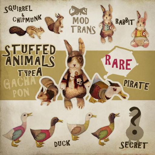 HPMD* stuffed squirrel/pirate (rare)