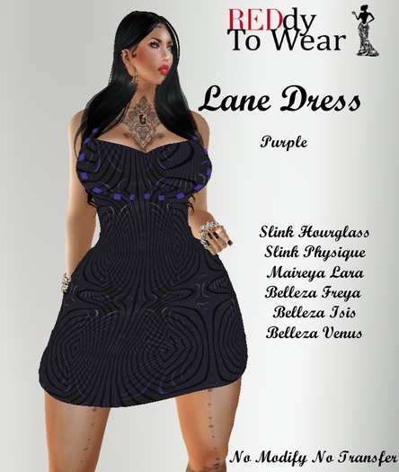RTW LANE PURPLE DRESS