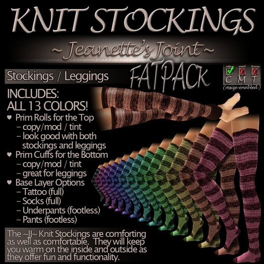 ~JJ~ Knit Stockings (FATpack)
