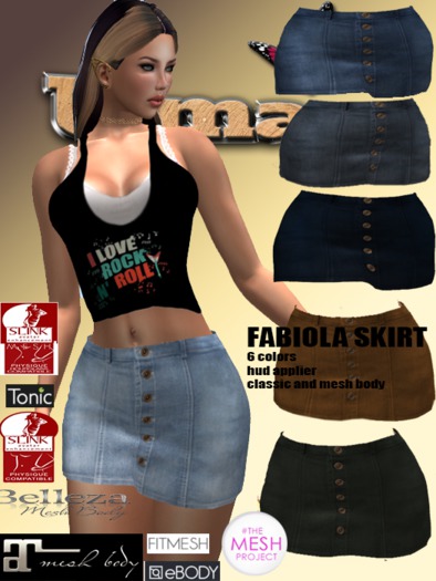 FABIOLA SKIRT HUD 6 COLORS