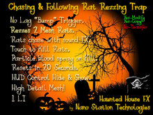 Haunted House FX Rat Rezzing Monster Trap Halloween fright prop