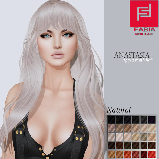 -FABIA- Mesh Hair  <Anastasia> Natural Tones