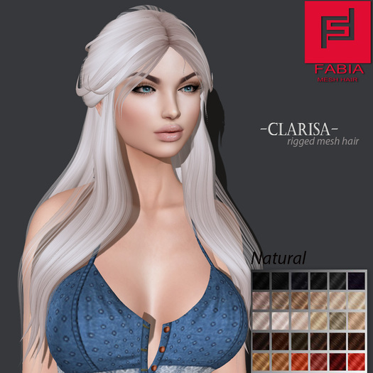 -FABIA- Mesh Hair  <Clarisa> Natural Tones