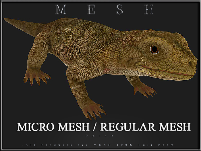 [Feliz] Komodo Dragon - Micro and Regular Mesh - Full Perm -