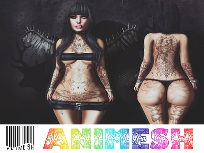 AniMesh Destiny Full Body Tattoo Omega Applier