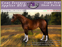 *E* RealHorse Coat Texture HUD [BOXED] Light Seal Show Polish
