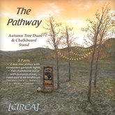 [CIRCA] Pkg - "The Pathway" - Autumn Tree Duos & Stand Set