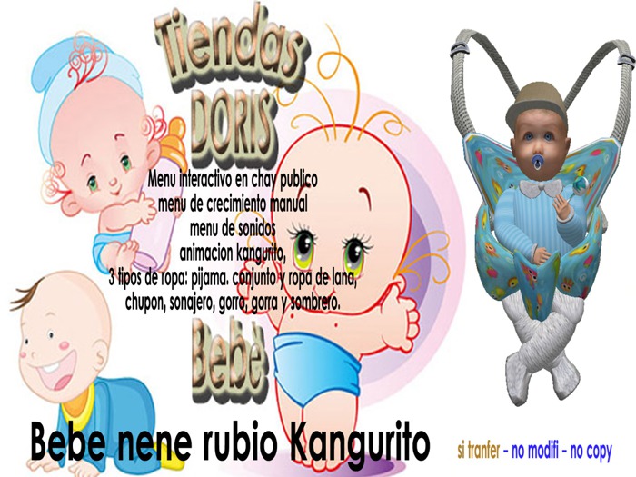 CAJA nene rubio kangurito