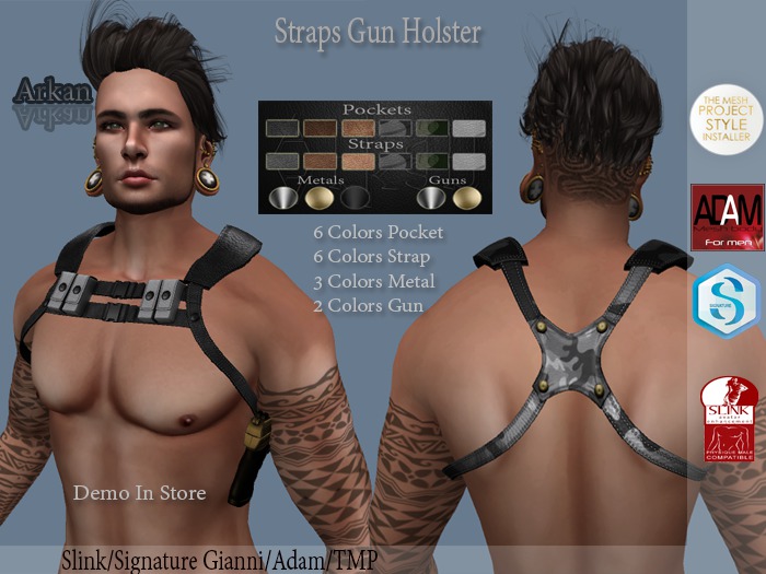 .::Arkan::.Straps gun holster + Fitmesh