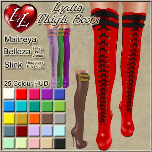 !:LL:! Lydia Thigh Boots