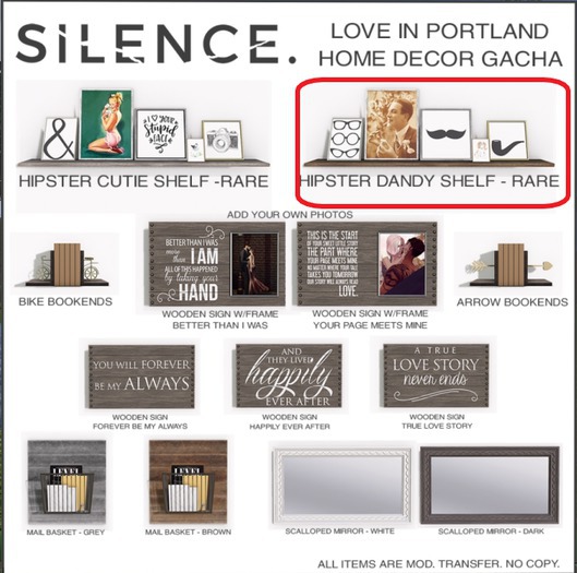 Silence. - Hipster Dandy Shelf - RARE