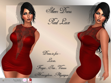 ::MP:: Sheer Dress Red leather  (F / I / V / HG / Phy / Lara )