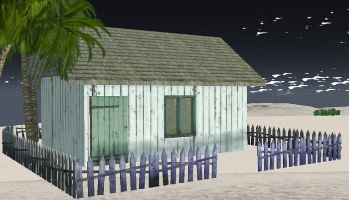 DK:: FULL PERM  house with fences 14 prim