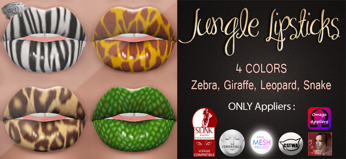 Mad' - Jungle Lipsticks [PACK] [APPLIERS]