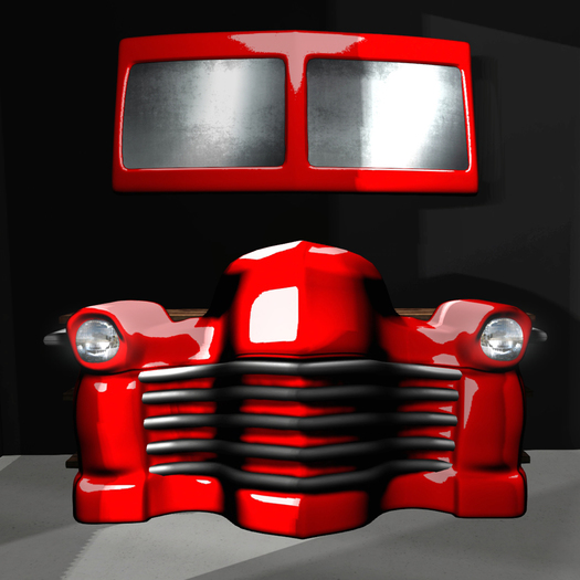 uk - Vintage Truck Set Red