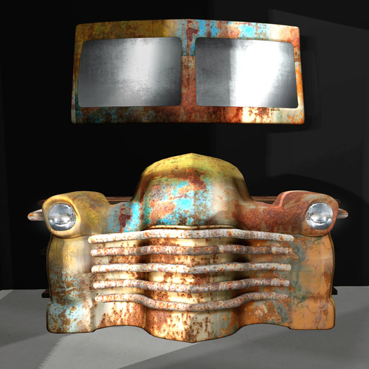 uk - Vintage Truck Set Rusted