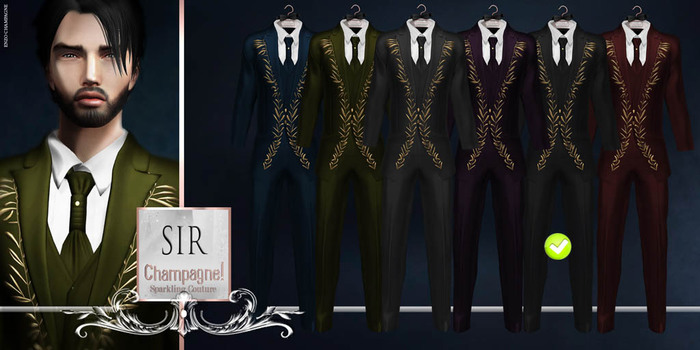 (C)SIR Black By CHAMPAGNE!sparkling couture