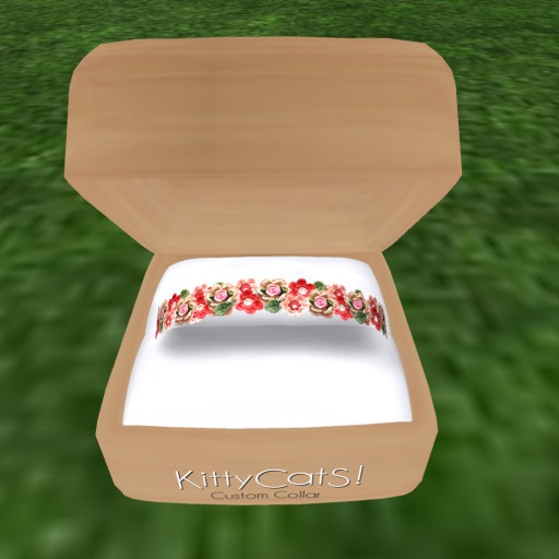 Crochet Flower Kitty Collar - 70