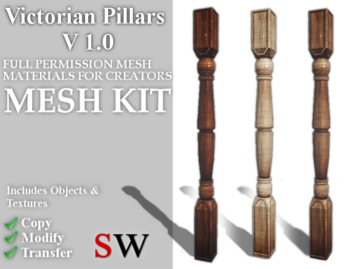 -SW- Mesh Kit - Victorian Pillars V1.0 FULL PERMS