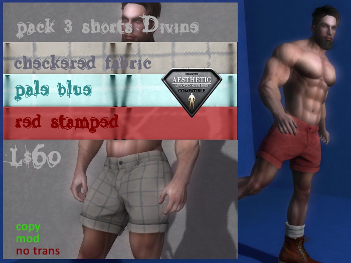 PACK 3 HUMAN Shorts