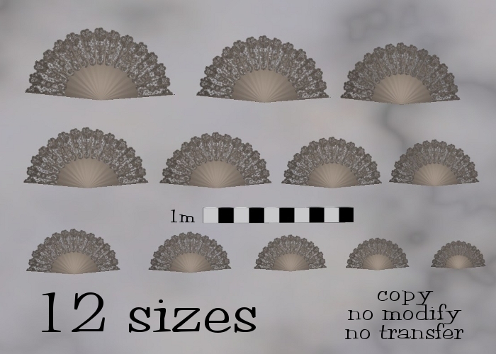 Almond Animated Resizable Lace Fan