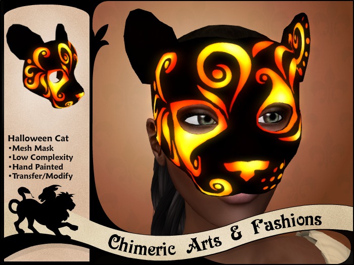 ~Chimeric Fashions~ Halloween Cat Mask