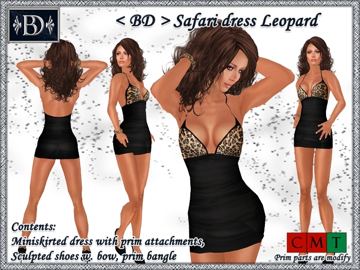 < BD > Safari Dress Leopard